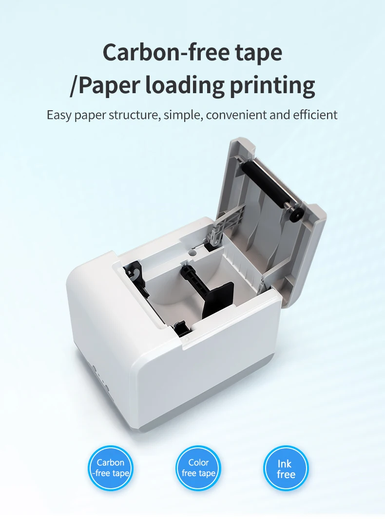 Thermal label printer 60mm Portable Thermal Printer for Small Business, Address Logo Clothing Sticker Printer for Phones PC