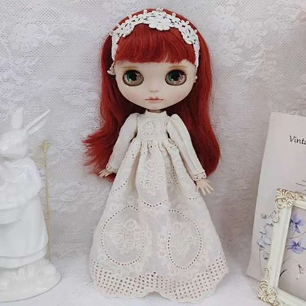 Modne sztruksowe ogrodniczki spódnica mini DIY akcesoria długa spódnica sukienka urocza księżniczka vintage sukienka dla lalek azone ob24