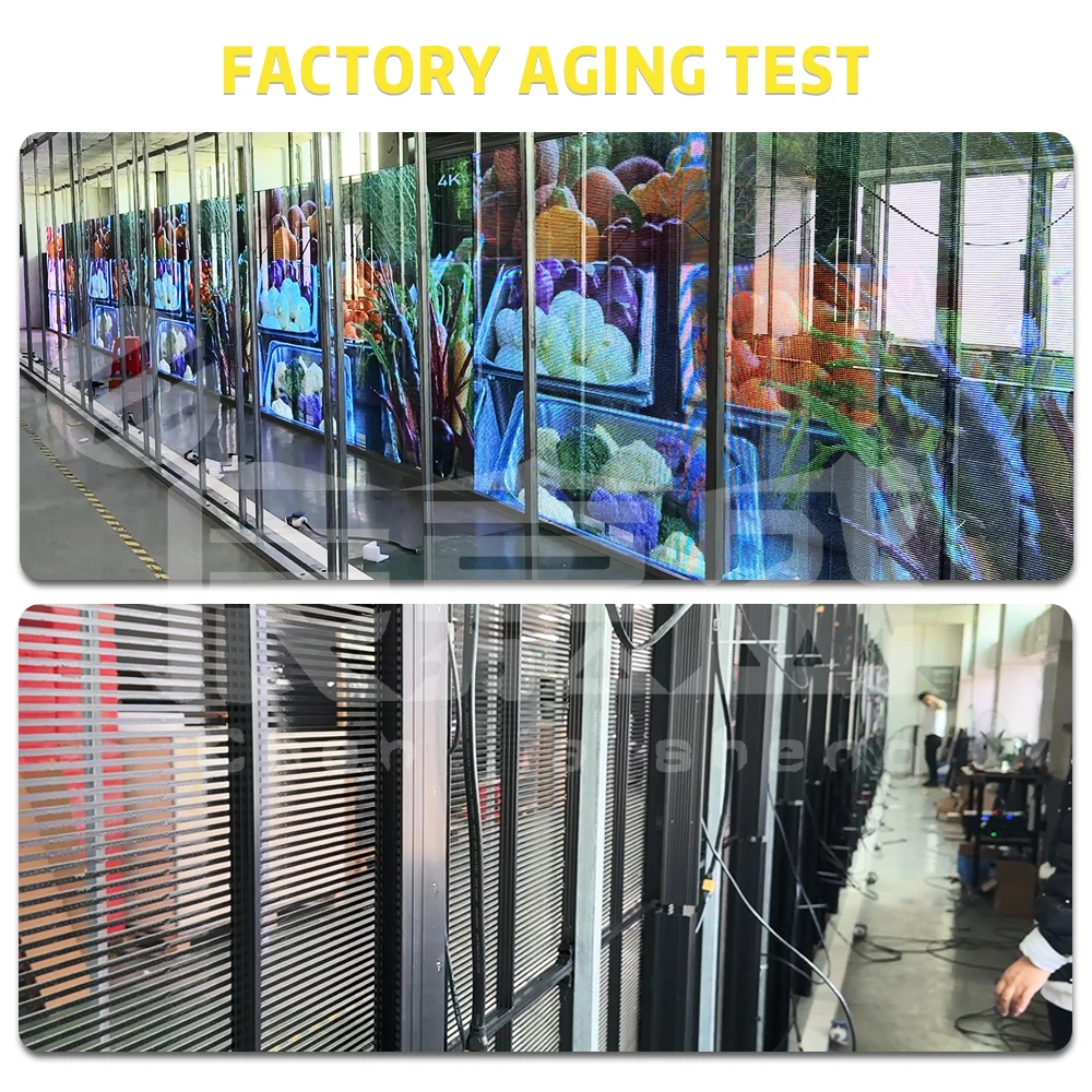 ZJZ رائجة البيع P3.91 كامل اللون ثلاثية الأبعاد شاشة LED شفافة IP65 عرض إعلاني داخلي وخارجي لمراكز التسوق المطارات Stat