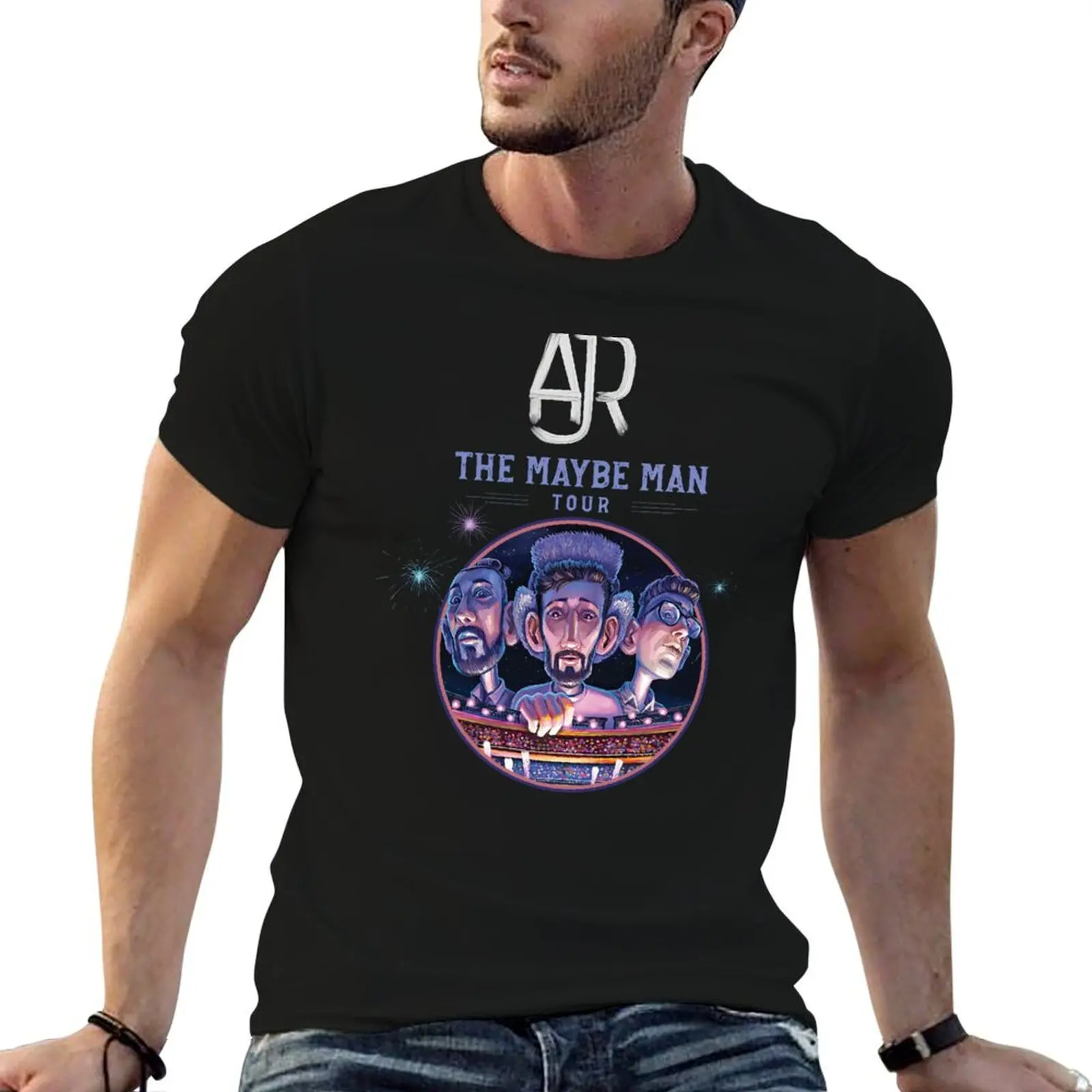 Футболка для фанатов группы AJR The Maybe Man Tour 2024, концертная футболка, повседневная футболка для работы и отдыха