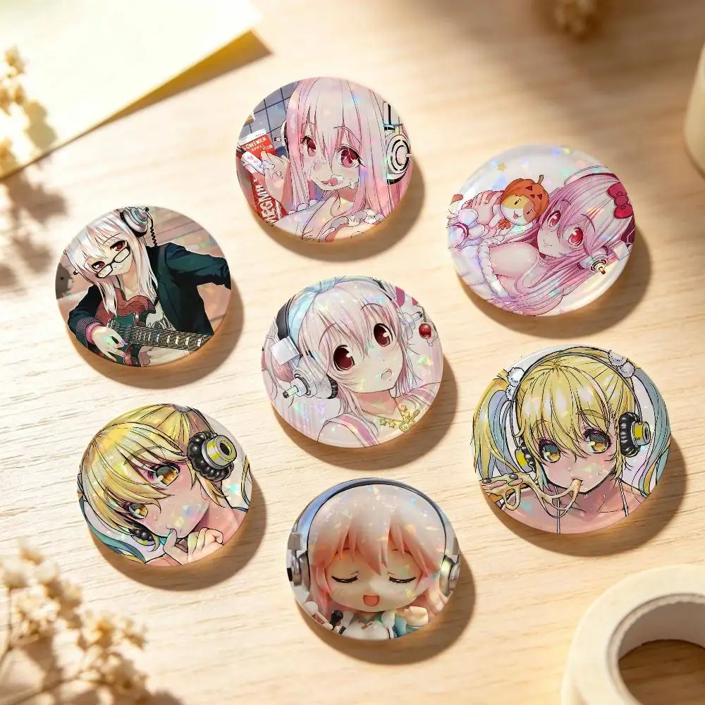 Cartoon Virtual Singer Super Sonico Fashion Y2K Aesthetic Pins Funny Badge Pins For Friend, Backpack, Collectible Accessories