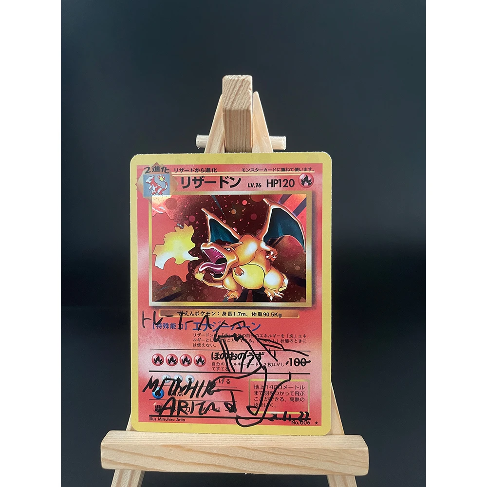 Pkemon Foil Card Pikachu Blastoise Charizard Venusaur Zapdos Alakazam Mewtwo Game Collection Proxy Cards
