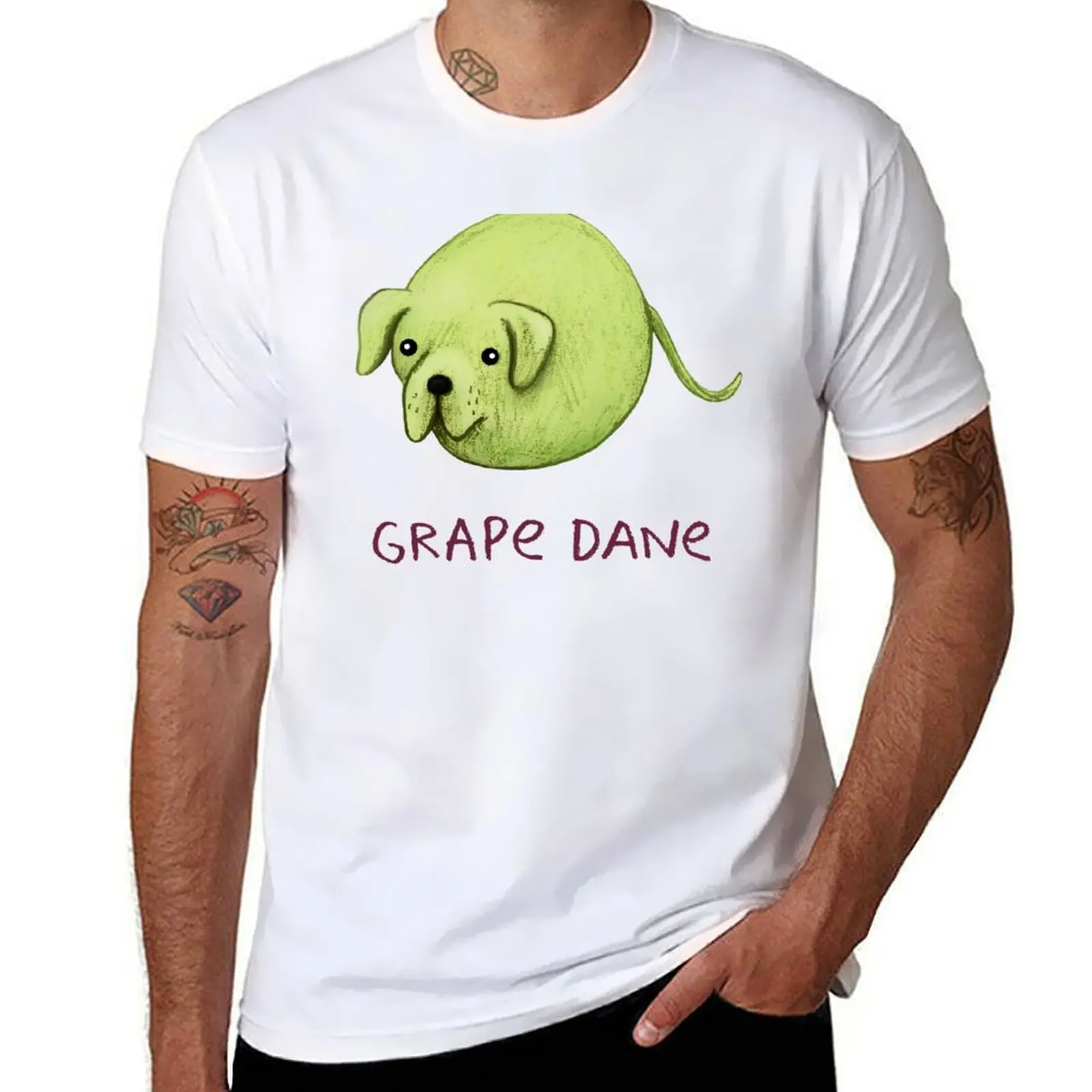 

Grape Dane T-Shirt t shirt man luxury anime t shirts oversize T-Shirt