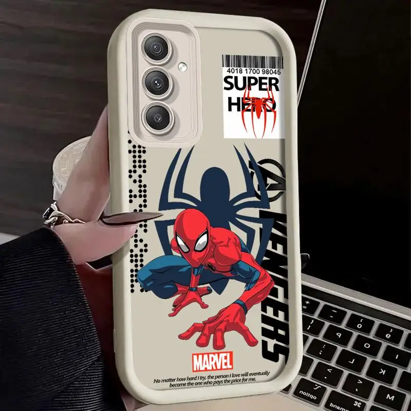 Phone case for Samsung Galaxy S24 S22 S21 Ultra A13 cases S20 FE S23 S24plus S21fe 12C fundas Cover Marvel Superhero Logo Mans