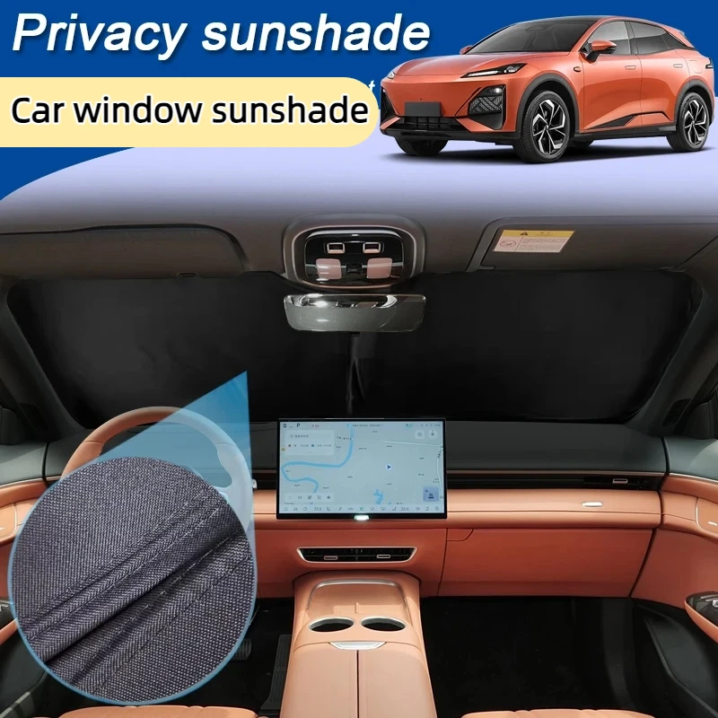 

For DEEPAL S07 S7 2023-2026 Car Black Windows Privacy Sunshade Auto Anti-UV Heat Insulation Protect Cover Interior Accessories