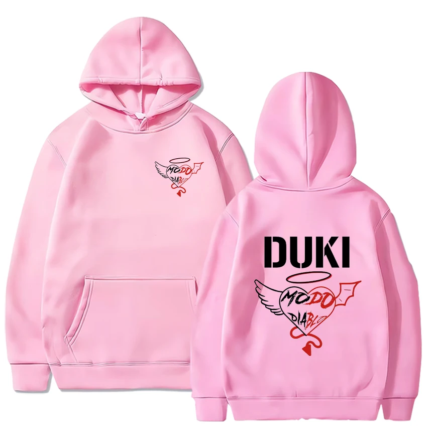 Rapper Duki Modo Dlablo Band Merch Hoodies Mens Women Pullovers Fashion Hip Hop Oversized Sweatshirts Vintage Hip Hop Clothing