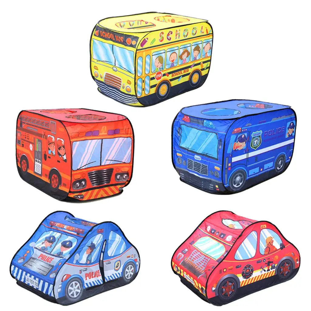Tenda da gioco pieghevole per camion per bambini, ragazzi, bambini piccoli, finta casa da gioco, incollaggio interno ed esterno