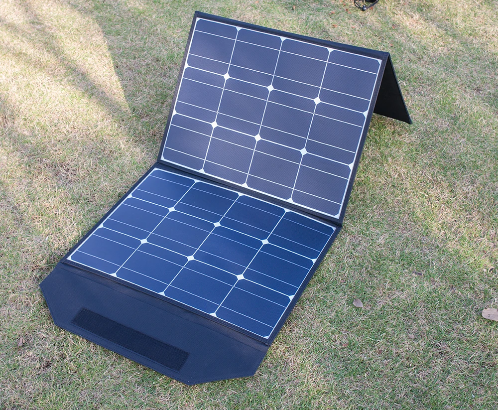 Outdoor Foldable Solar Panel 100w 200W 18V 12V Waterproof Portable Folded Solar Charge Folding Bag for mobile power system