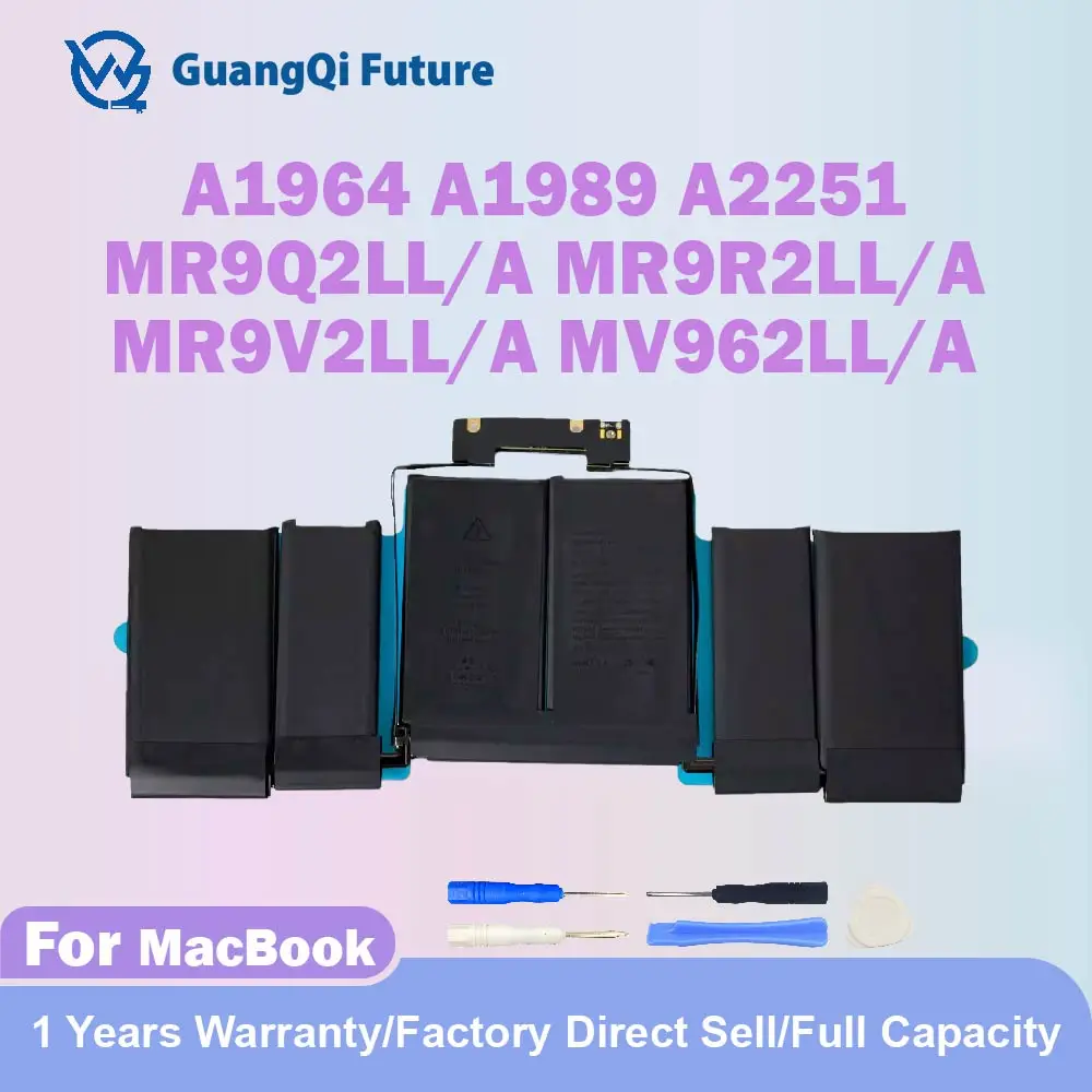 A1964 Laptop Battery For MacBook Pro 13 Inch A1989 (Mid 2018 2019) A2251 (2020) Replacement EMC 3214 3358 3348