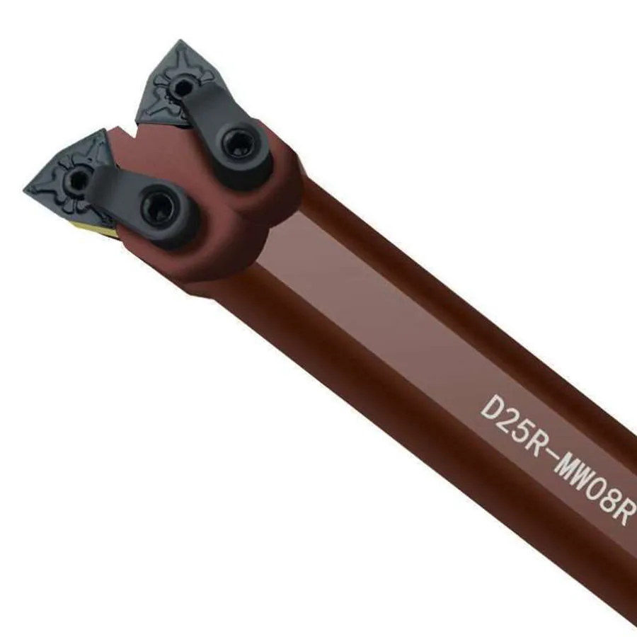 ฤดูใบไม้ผลิ CNC Double-Headed เครื่องตัด D25R-MWN08R/L/H ด้านในหมุนเครื่องตัดที่น่าเบื่อเครื่องตัดด้านนอก circle ได้แชร์เครื่องตัด