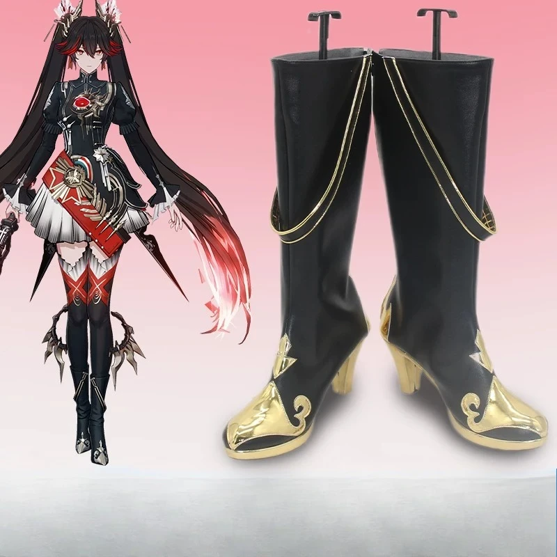 bottes-de-cosplay-pour-jeu-d'anime-lucia-flamechaser-chaussures-raven-grises-accessoires-de-costume-de-fete-d'halloween-pour-adultes-sur-mesure-nouvelle-collection