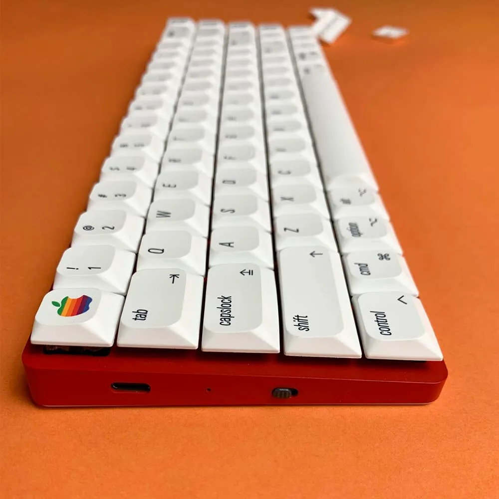 Ультратонкий низкопрофильный материал JWA PBT Dye-Sub MX Keycap, 127 клавиш, совместимая с раскладками 61/64/68/84/87/96/108 механической клавиатуры