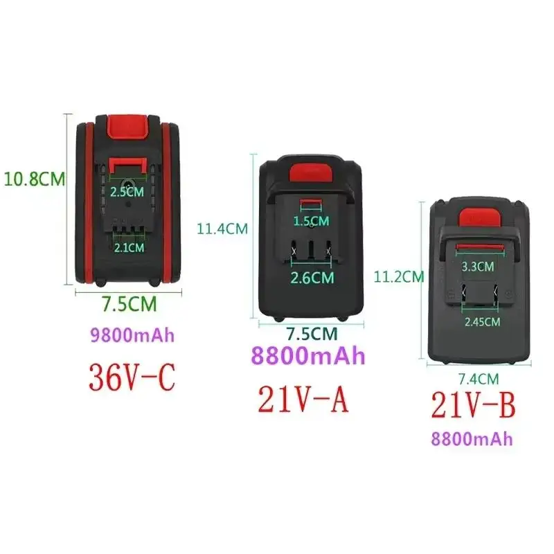 

Large capacity 21v31v8800mah universal electric screwdriver electric drill lithium-ion battery