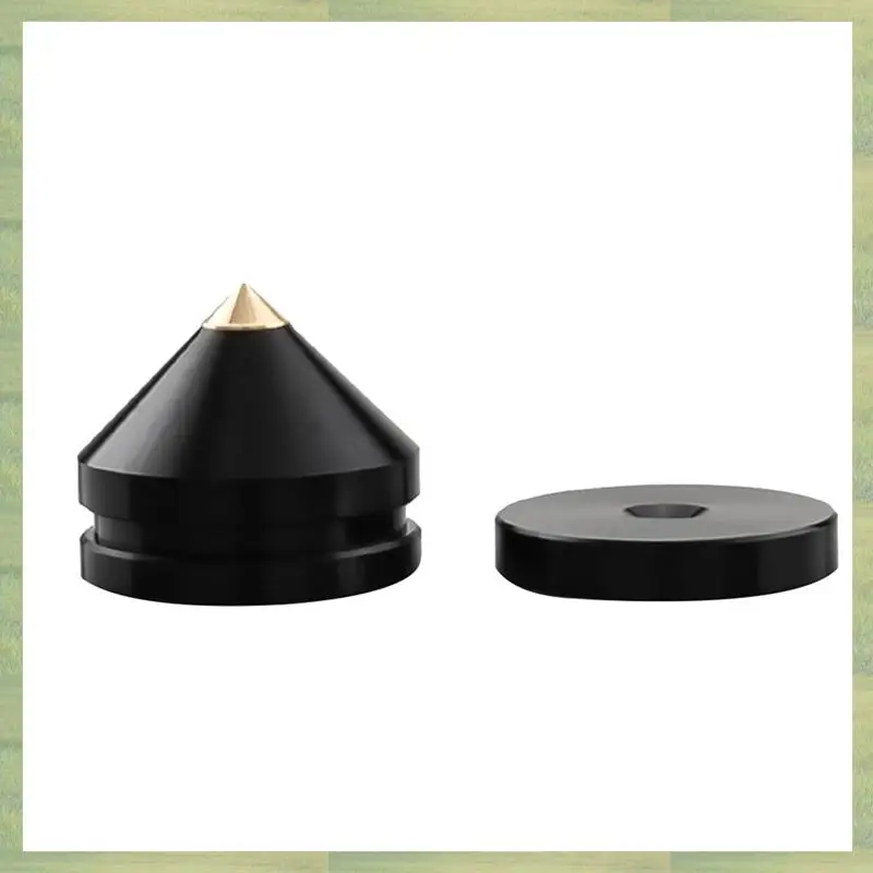 

N15R-16 комплект подставки для динамика, подставка для ног, алюминиевый сплав, металлические шипы, конус, напольный гвоздь для ног, черный