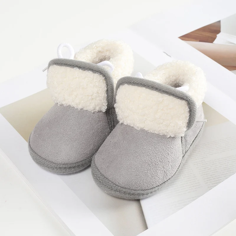 Baby Schuhe Booties Baby Junge Mädchen Schuhe Winter Warm Anti-slip Weiche Sohle Neugeborene Erste Wanderer Infant Solide Krippe schuhe