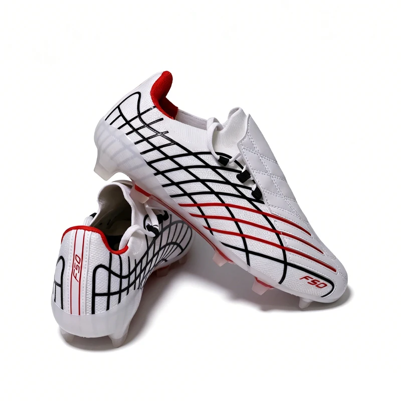 Pro Youth Football Boots Mens Soccer Shoes Training Non-Slip Turf Soccer Cleats TF/FG Boys Chuteira Campo F50 35-45