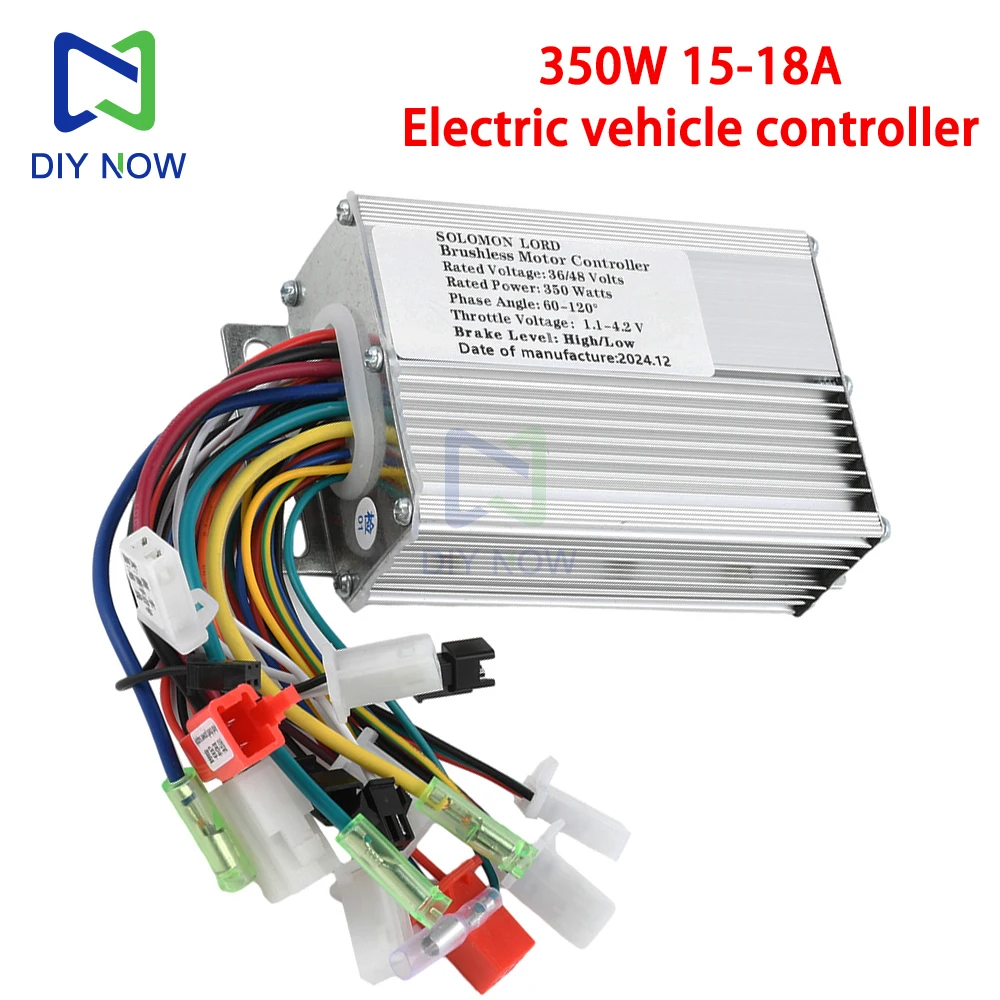 350W Brushless DC Motor Controller 36/48V Electric Bicycle Controller Suitable for Electric Bicycle Electric Scooter Accessories