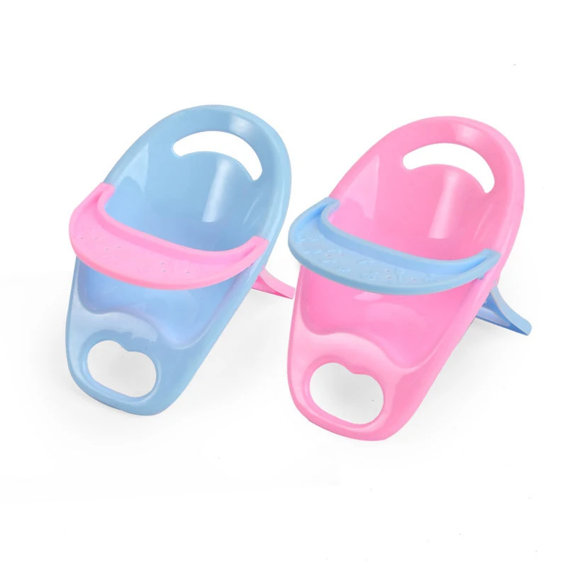 Mini Assentos de Plástico para Crianças, Brinquedos Domésticos, Baby Doll Acessórios, 4-10 Polegadas, Bonecas de Tamanho Universal, Cadeira de Jantar, Criança Cadeira