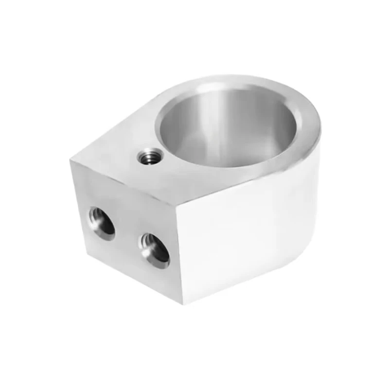 Custom Aluminum Alloy High-Precision porous Mechanical Connection Block CNC Machined Hollow Mechanical Fixing Frame