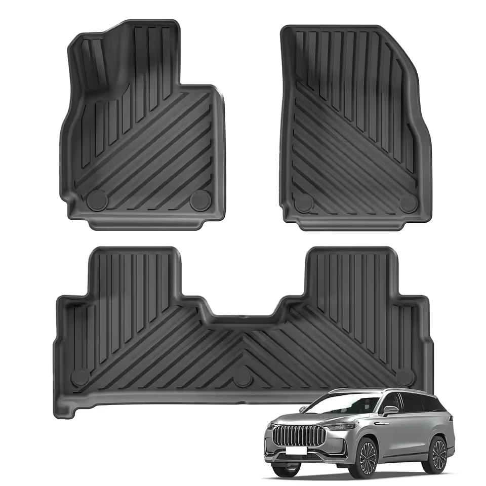 

For Chery Tiggo 9 / Jaecoo J8 2023 2024 TPE Floor Mats All Weather Waterproof Anti-Slip Rear Trunk Cargo Liner Anti Dirty Pads