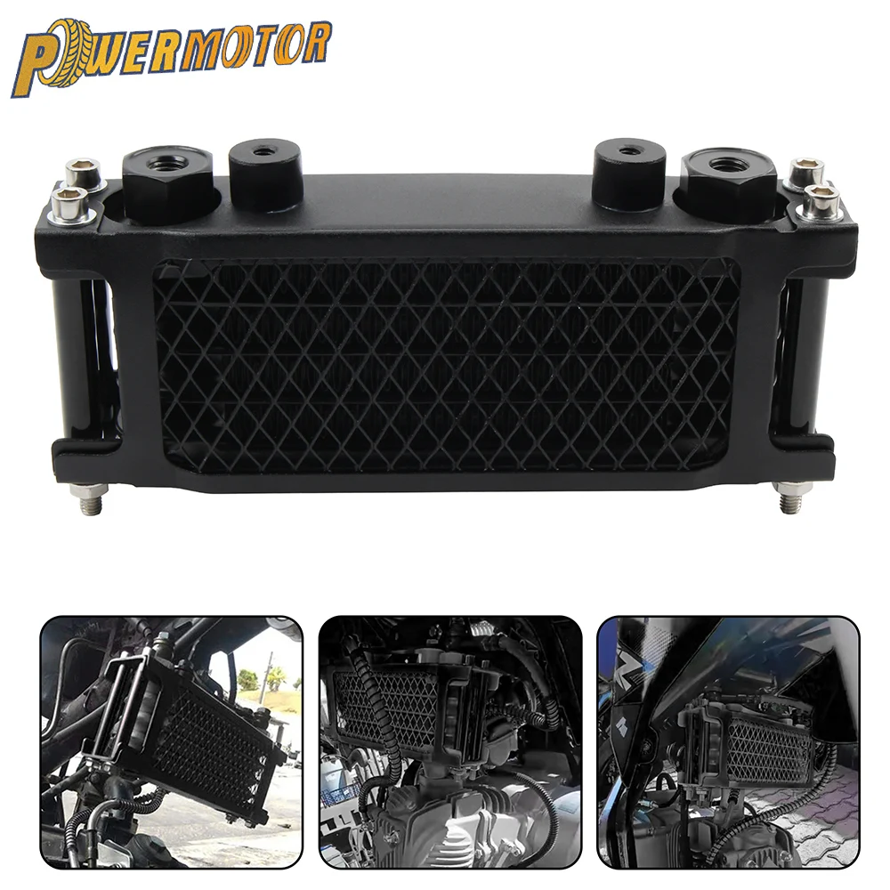 Motorcycle Engines Oil Radiator Oil Cooler Kit for Monkey Bike 125 Honda Dax 50 70 90 110 140cc PitBike Motocross Universal Part