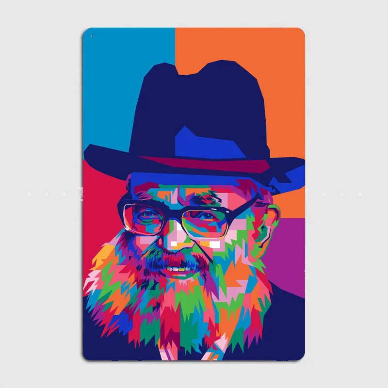 Rabbi Yaakov Kamenetsky Poster Metal Wall Art Cave Garage Classic Painting Tin Sign Vintage Posters Room Decor Home Decoration