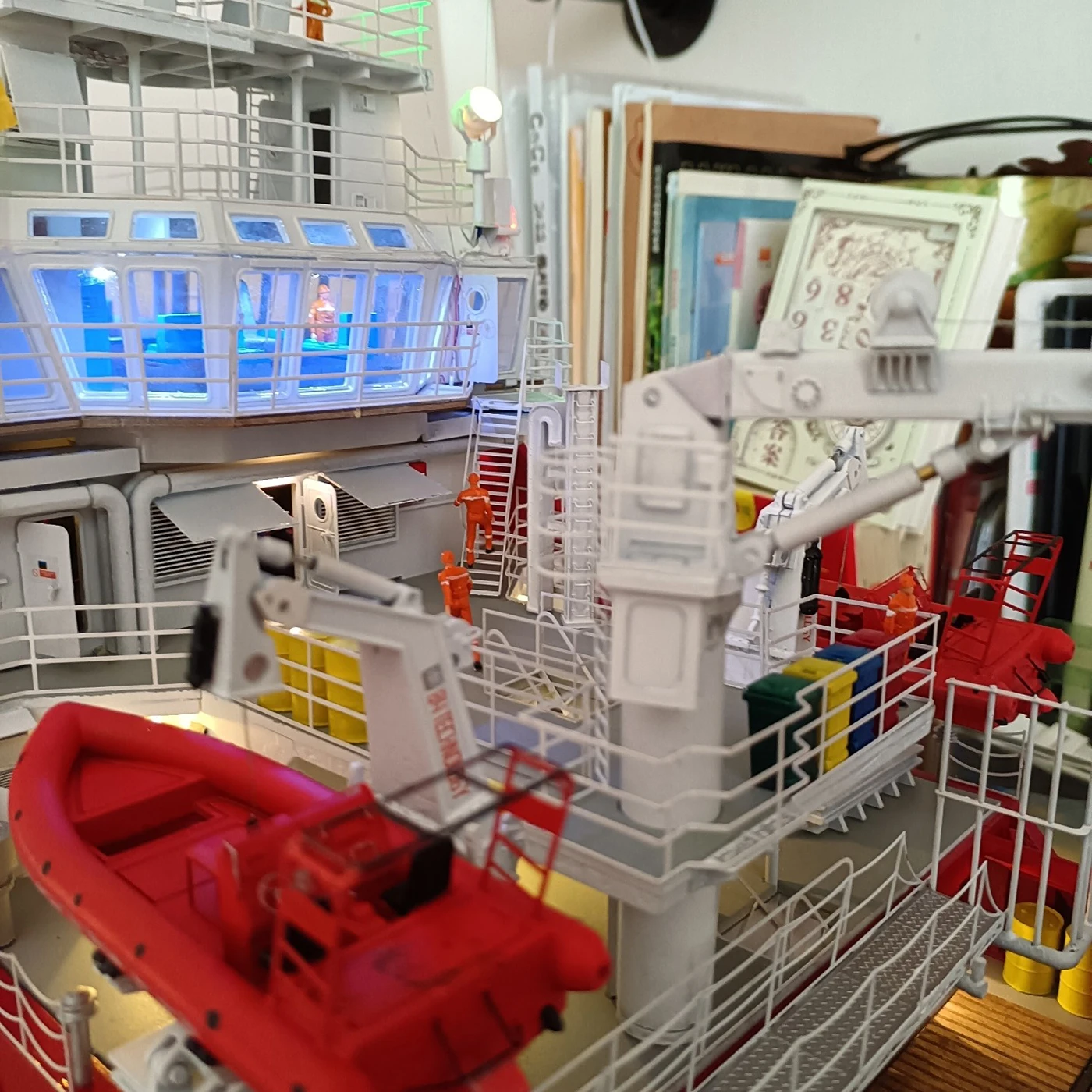 1/72 RC Boat 69cm Simulation FAB Advanced Rescue Remote Control Boat Dual Motor RC Boat Model Kit Adult Toy Gift