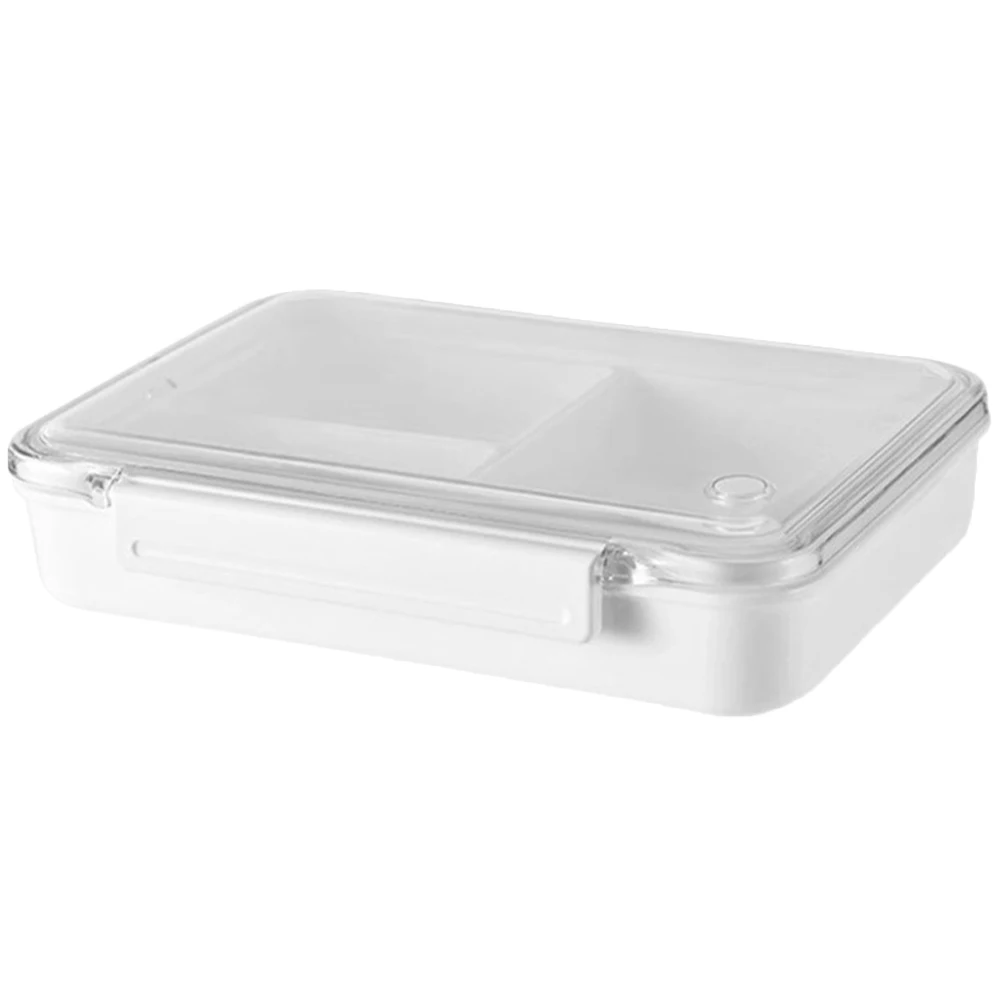 

490ML Multi-Compartment Transparent Cover Sealed Lunch Box for Office Travel Picnic Fruit Container Kitchen Barware