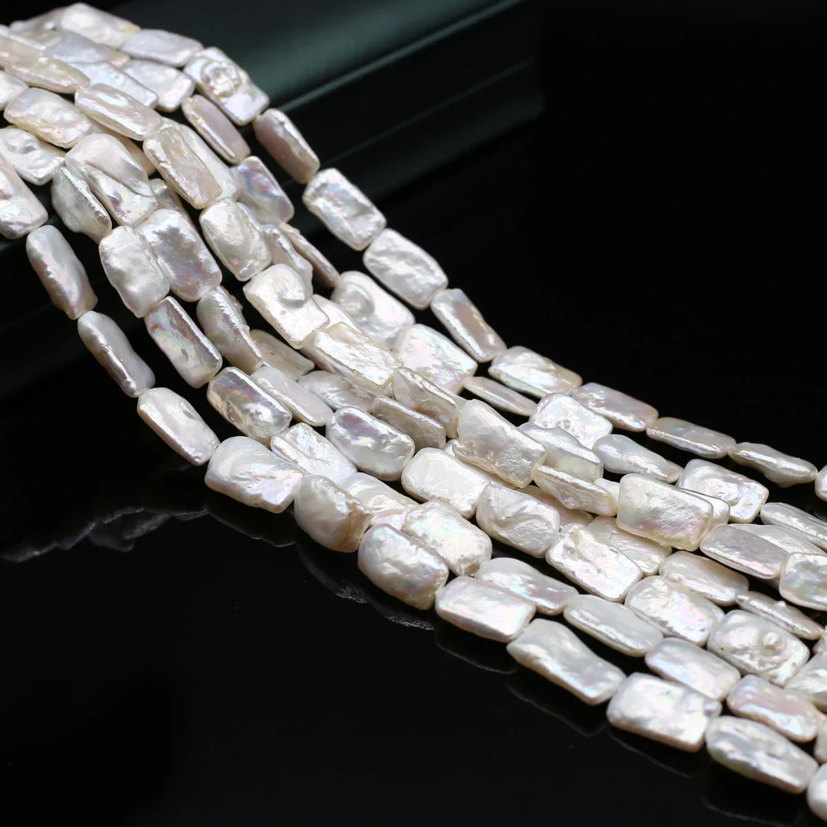 

Natural Freshwater Pearl Exquisite Rectangular Baroque High Quality for Jewelry Making DIY Necklace Braclet Earrings Accessory