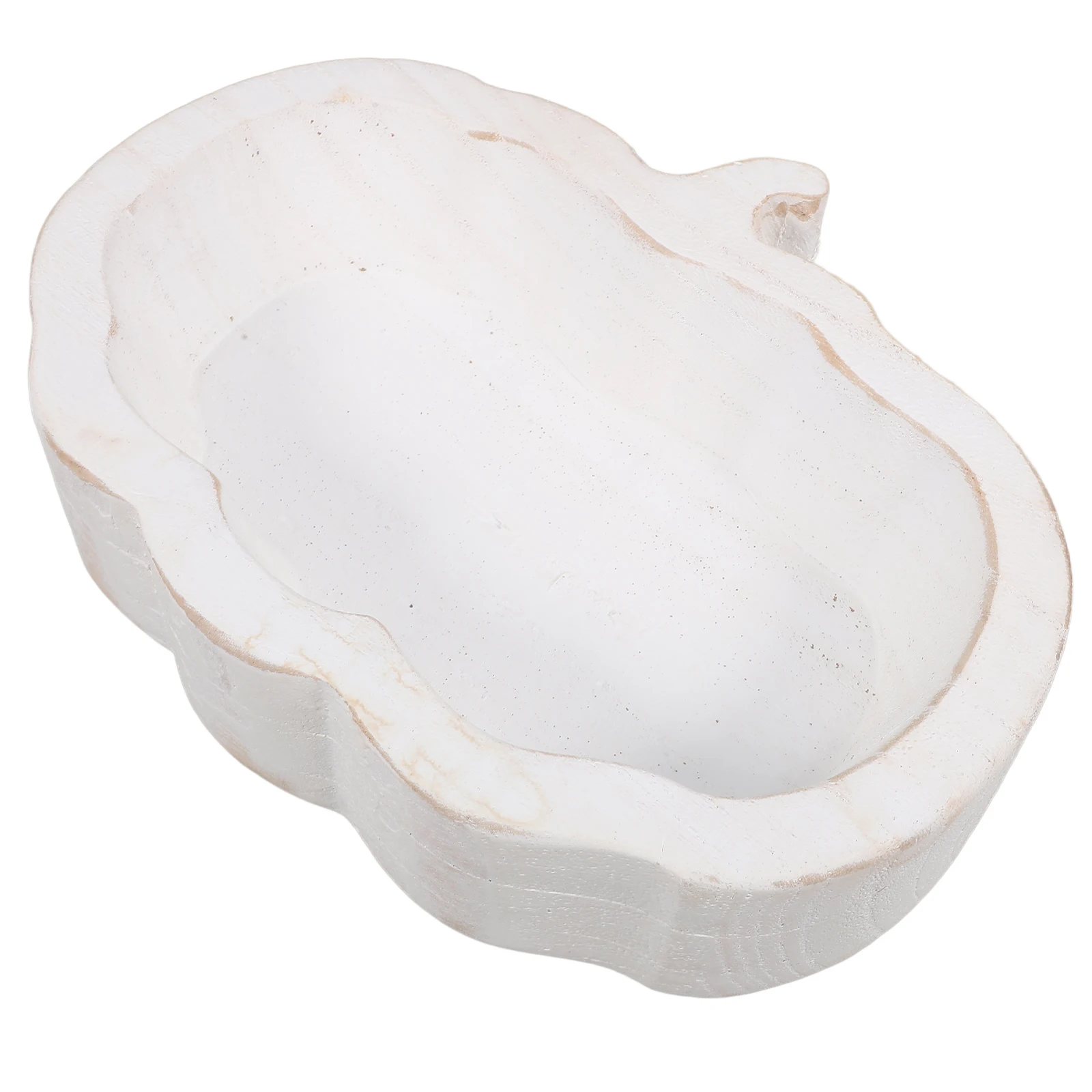 

Wooden Bowl Cake Plate Container Household Fruit for Kitchen Pumpkin Dish Holder Dessert Stands Decor