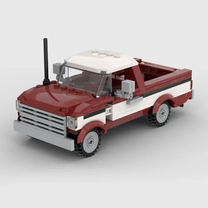 City Car Model Moc Building Bricks 1979 F150 And Camper Car Technology Modular Blocks Gifts Christmas Toys DIY Sets Assembly