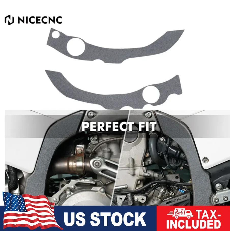 NICECNC 46*5.5*0.137mm 2PCS Frame Protective Sticker Guard Cover For YAMAHA YFZ450R 2009-2022 YFZ450X 2010-2011 YFZ 450R 450X