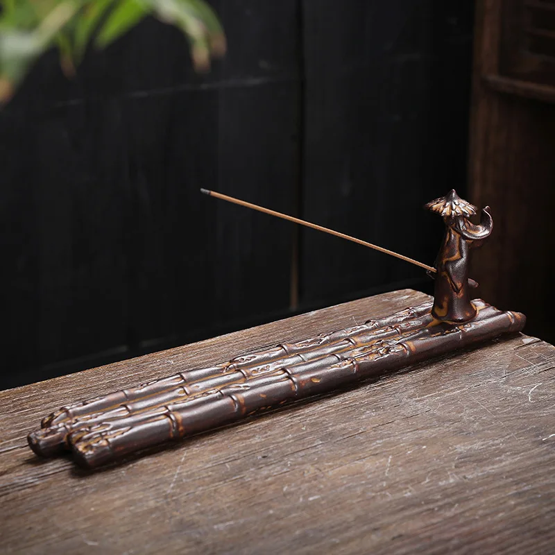 Y Ceramic Stick Incense Holders Sandalwood Agarwood Line Incense Burner Home Interior Study Tea Ceremony Decoration Aromatherapy