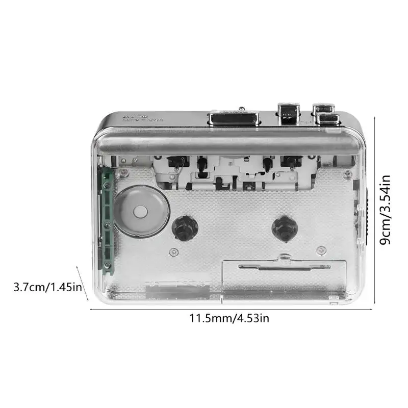 652F 명확한 USB 카세트 플레이어 및 MP3 변환기 USB 카세트 테이프에 대한 테이프