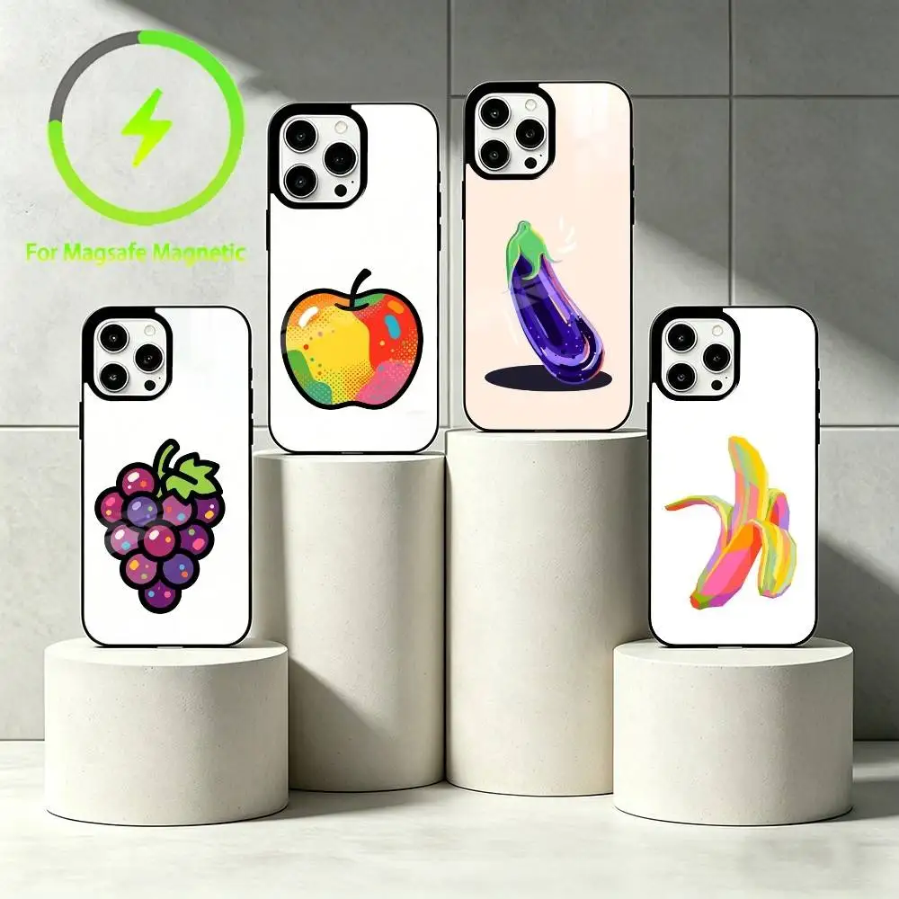 P-Pop Art Phone Case For iPhone 17 16 15 14 13 12 Pro Max Plus for Mirror Wireless Magnetic Cover