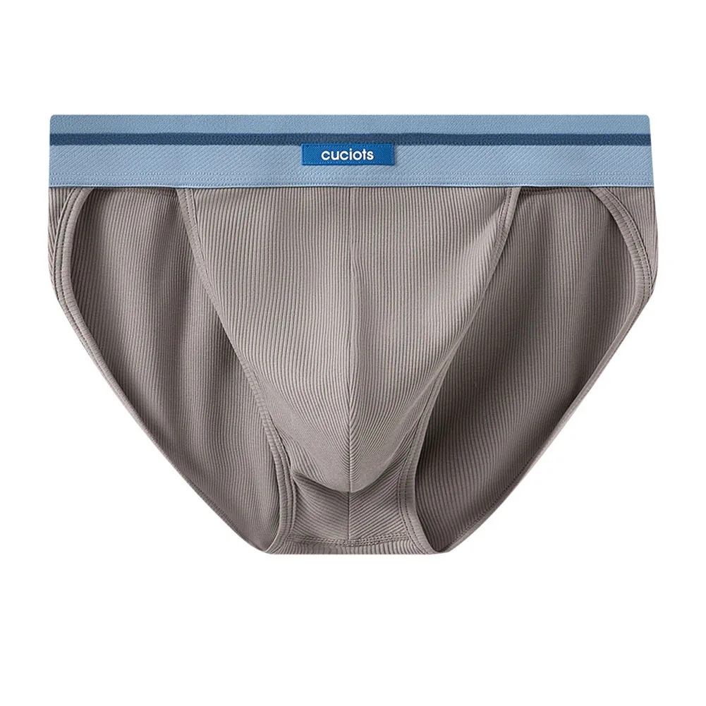 Mid Rise Breathable Briefs For Men Breathable Underwear Breathable Briefs 95 Cotton Fabric Color Matching Pattern