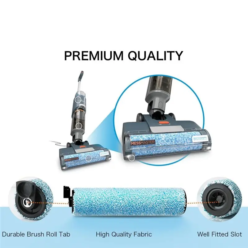 AEE2-2PCS Roller Brush Replacement For Shark Hydrovac Messmaster Vacuum WD161 WD261 AW261 WD101 AW302 WD201 Vacuum Attachment
