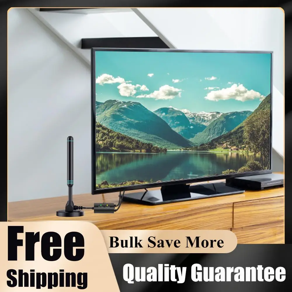 

Цифровая ТВ-антенна 4K/1080P HD с магнитным основанием, дальность действия 480+ миль, портативная HD-антенна VHF UHF для внутреннего и наружного использования, для DVB-T2 TV HDTV