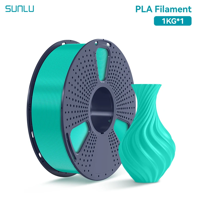 SUNLU 1KG PLA/Clear 3D-printerfilament 1,75 mm 1000 g spoel (2,2 lbs) netjes gerangschikt geen knoopfilament geschikt voor de meeste FDM-printers