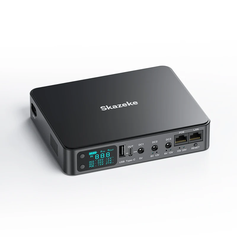 18000mAh 10400mAh UPS Backup Battery DC 5V 9V 12V Uninterruptible