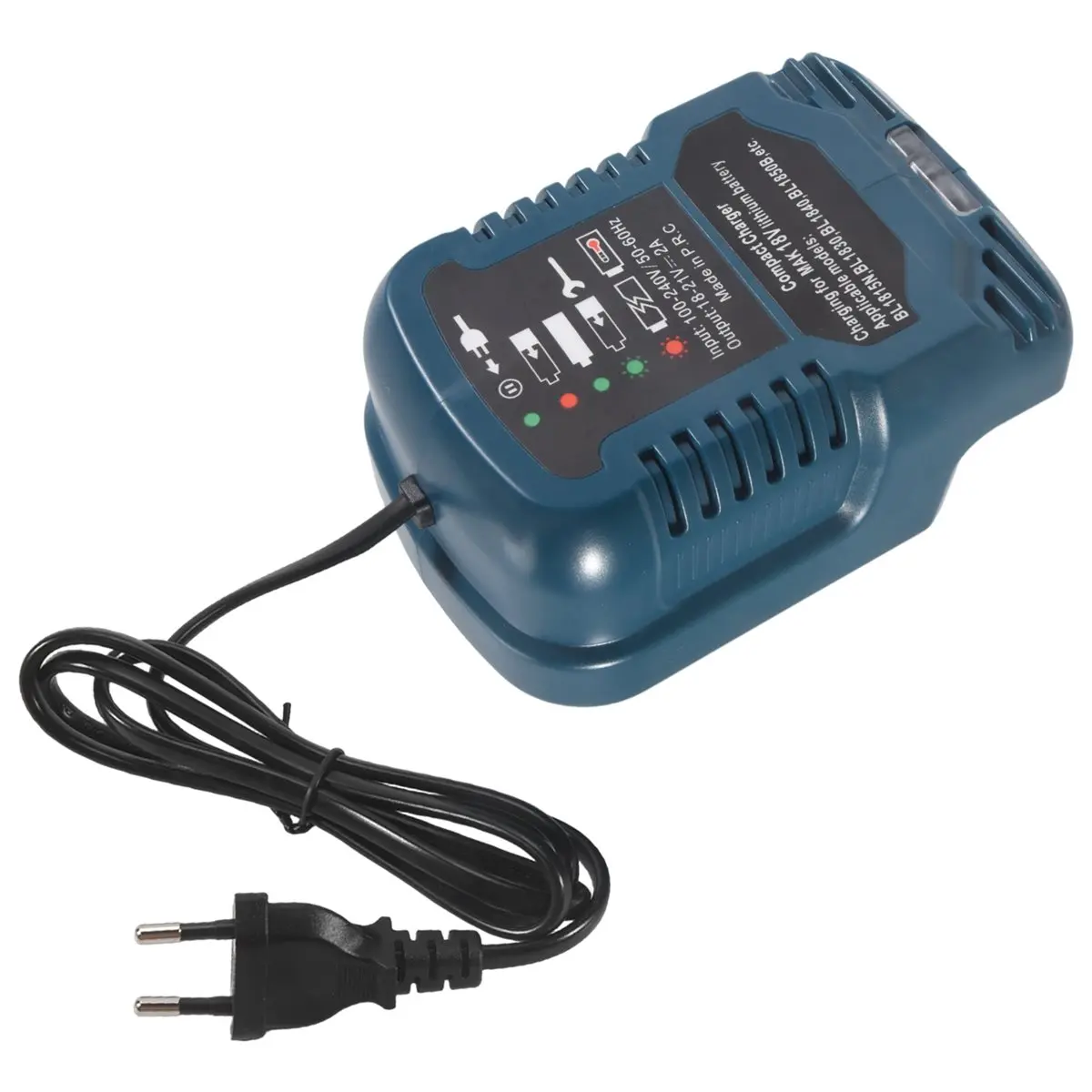 

A23PBG Replace for Makita 18V Mini Charger DC18RC Replace Charger for Makita Lithium Batteries BL1860 BL1450 BL1830 EU Plug