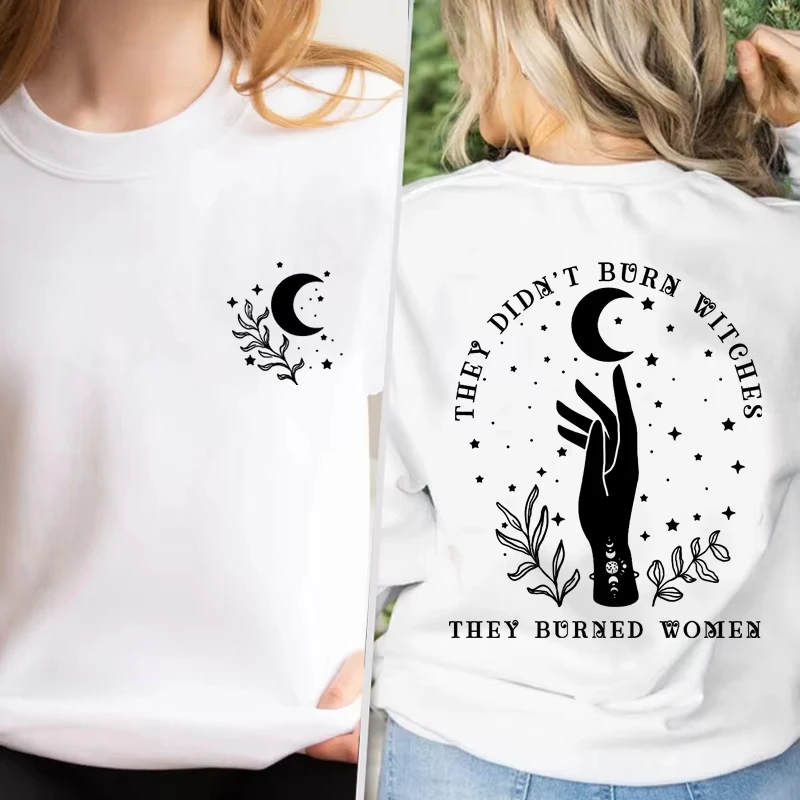 

Women's Hoodie They Didn't Burn Witches Feminist Witch Sweatshirts Pullover Autumn Spring Feminism Women's Clothing Streetweawr