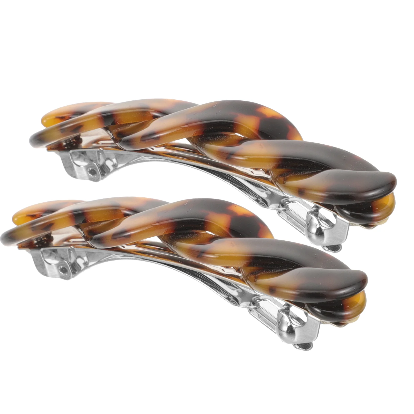 

2 Pcs Hair Styling Hairpin Barrettes Dense Snap Clips for Women Women's Ribbons Girls