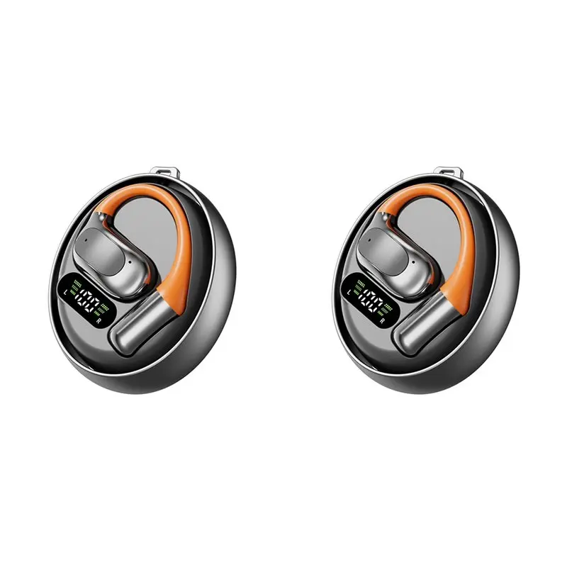 

Новые беспроводные наушники-переводчики New-2X M113 Smart Translator Headset с ИИ-переводом на 144 языка, серые