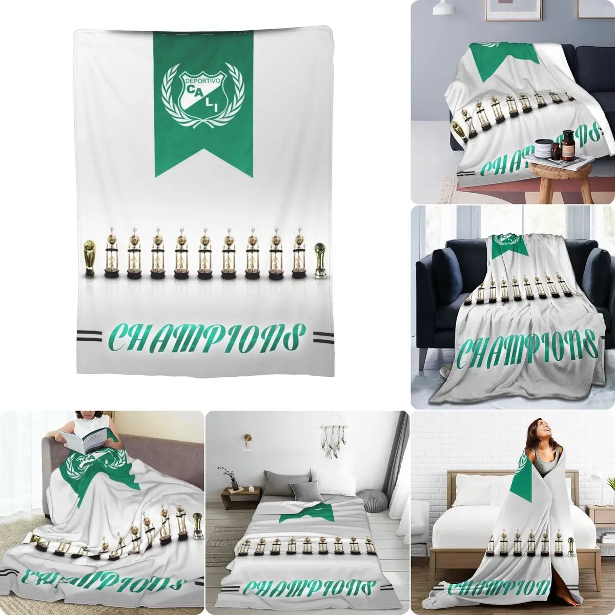 Deportivo Cali Ultra-Soft Micro Fleece Blanket Plush New Style Nap Blanket Camping Blanket