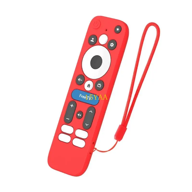 15ya مقوى من السيليكون الحماية من الغطاء البعيد لـ Onn.GoOgletv Box 4KPRO Remote