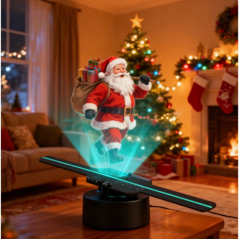 

3D голографический проекционный вентилятор 14 см портативная рекламная машина подвесная воздушная визуализация стереоскопический вентилятор экран 3D голографический