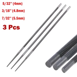3pcs Steel Chainsaw Round Files Sharpening For Chainsaw Chains Grinding Tool Woodworking Hand Tools 4.0mm/4.8mm/5.5mm Hand Tool