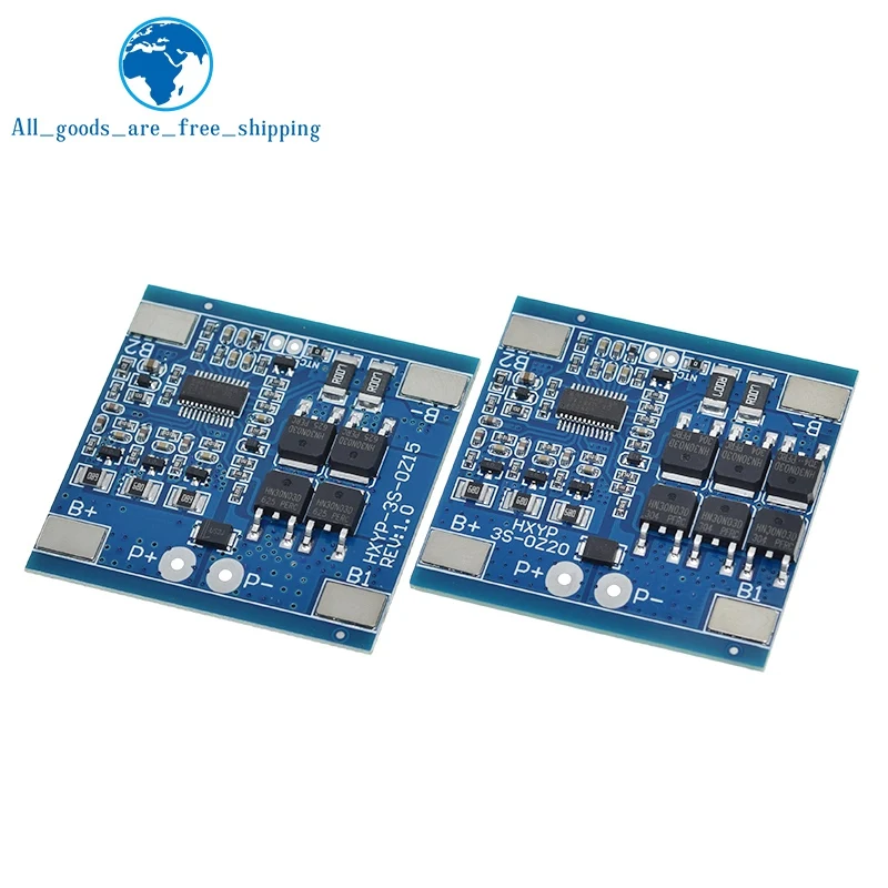 TZT 3S 12V 15A / 20A BMS 18650 Lithium Battery Protection Board 11.1V 12.6V Anti-overcharge With Balance And Temperature Control image 6