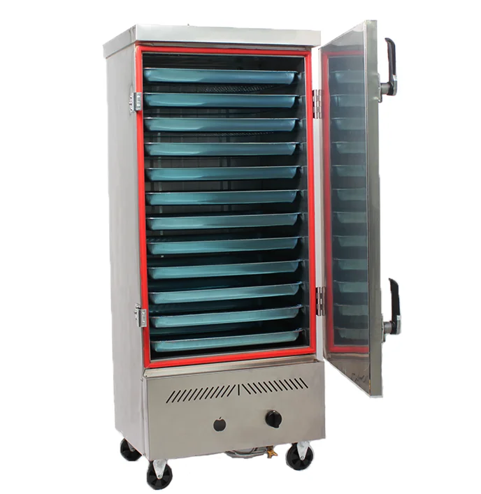 Energy-saving Gas Rice Seafood Steamer/Electric Gas Seafood Steamer/Gas 3 Doors Electromagnetism Seafood Steamer Cabinet